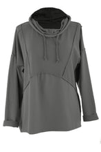 Load image into Gallery viewer, Seam Detail Jersey Hooded Top
