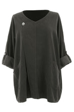 Load image into Gallery viewer, Button Detail 2 Pocket Corduroy Top

