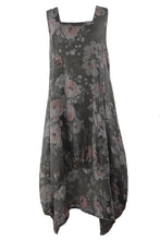 Load image into Gallery viewer, Floral Square Neck Linen Dress
