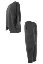 Load image into Gallery viewer, Zip Detail Sweatshirt Jogger Set

