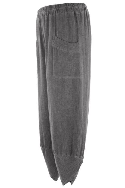2 Pocket Barrel Leg Teabag Trouser