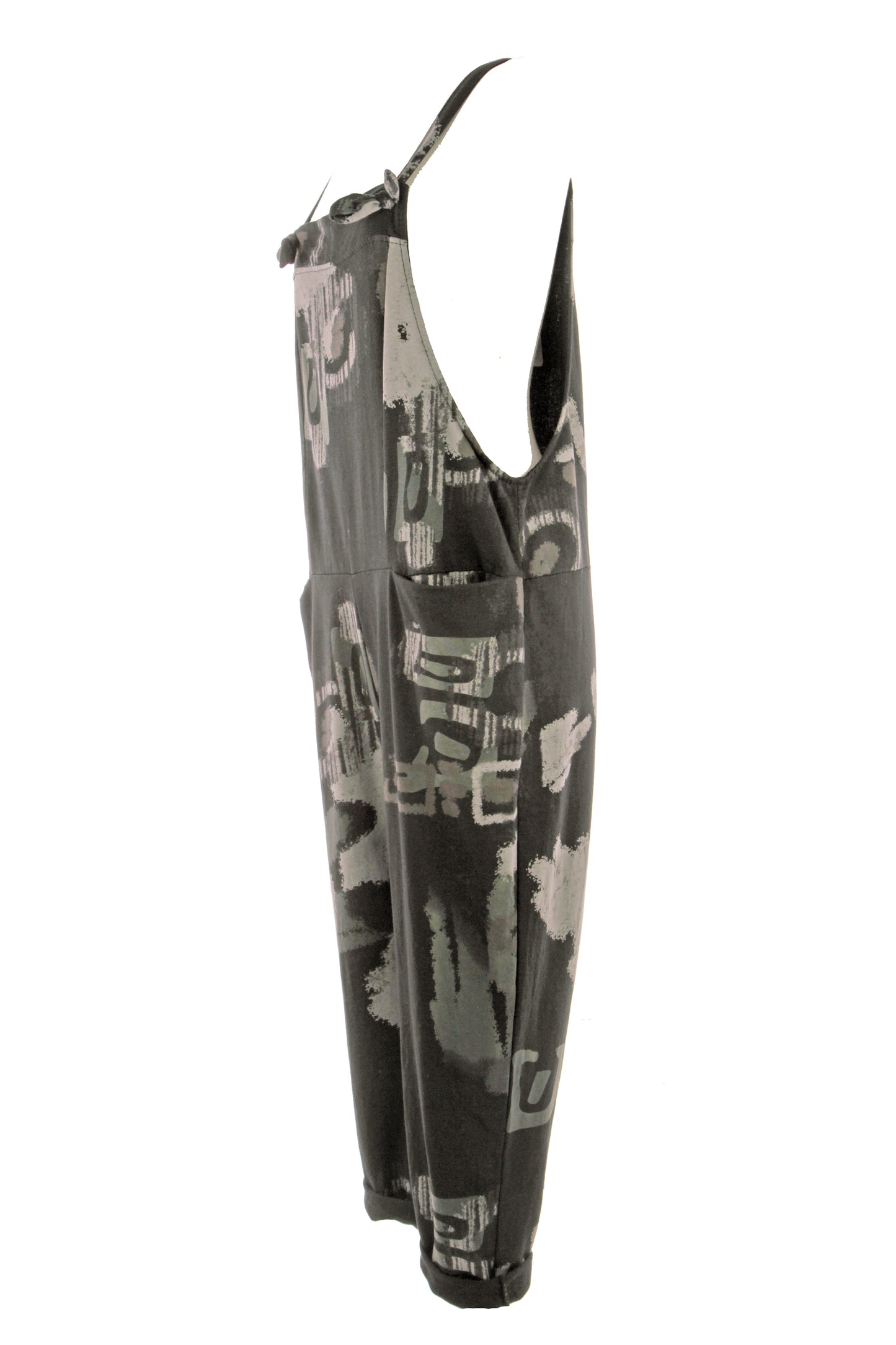 Abstract Print Dungaree