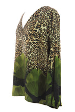 Load image into Gallery viewer, Leopard Floral Print Blouse

