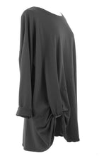 Load image into Gallery viewer, Ruched Detail Tunic Sweatshirt
