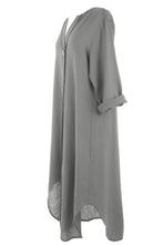 Load image into Gallery viewer, One Button Detail Midi Dress
