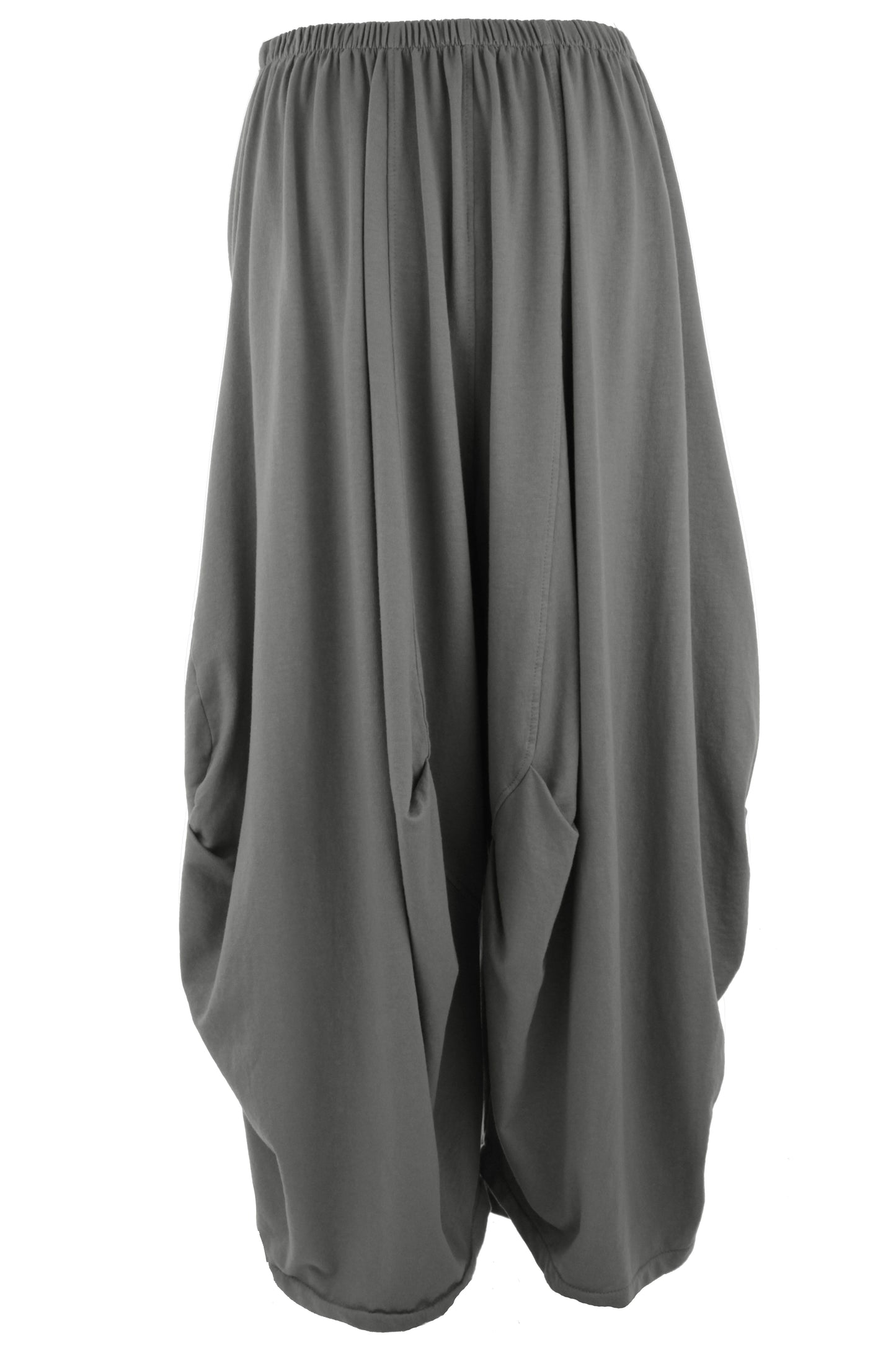 Gathered Jersey Trouser