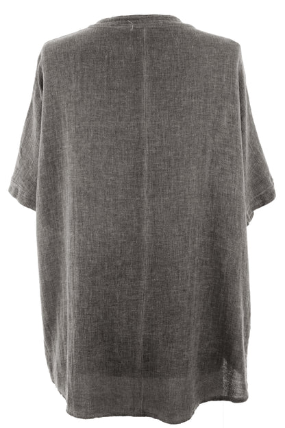 Twist Hem Teabag Linen Top