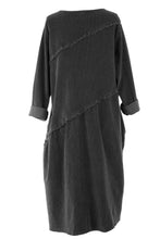 Load image into Gallery viewer, Frayed Detail Corduroy Dress
