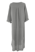 Load image into Gallery viewer, One Button Detail Midi Dress
