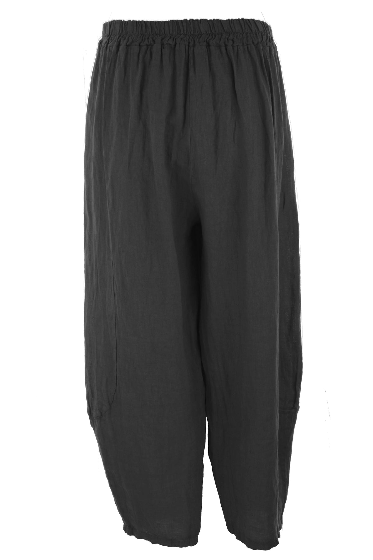 2 Pocket Barrel Leg Linen Trouser