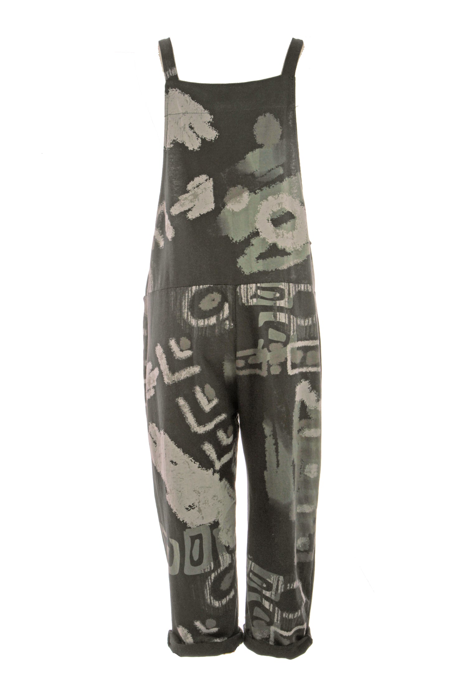 Abstract Print Dungaree