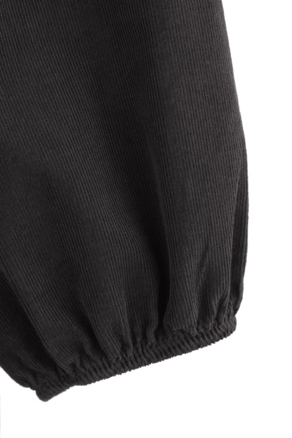 V Neck Corduroy Swing Dress