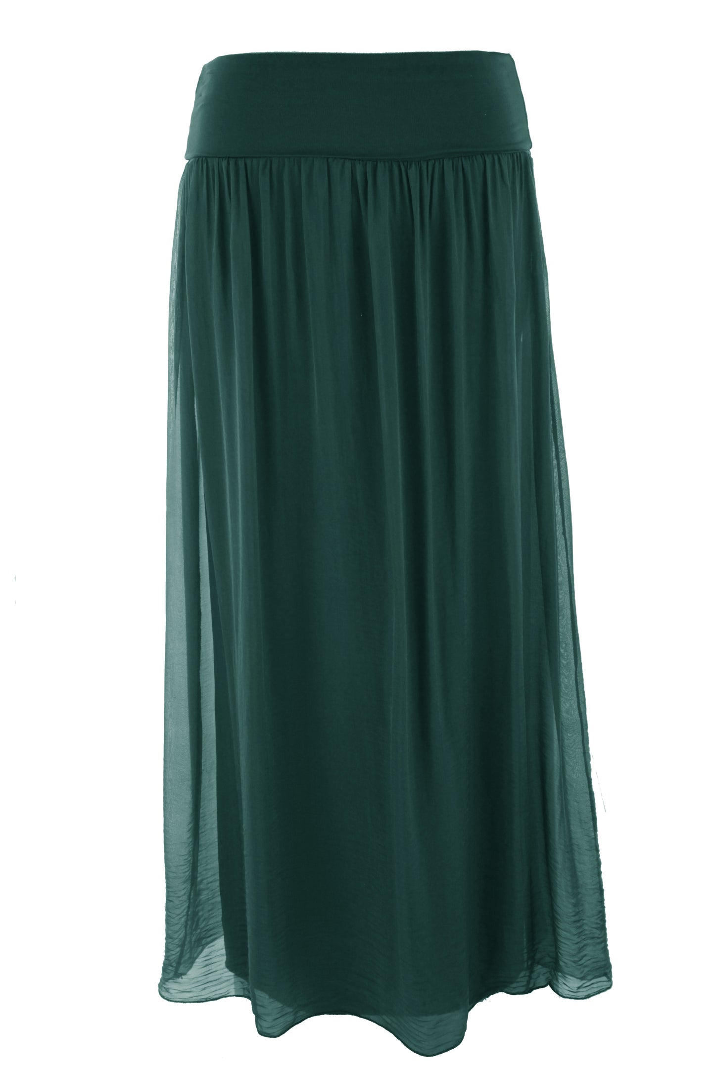 Silk Midi Skirt
