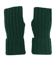 Load image into Gallery viewer, Fingerless Ribbed Knit Cashmere Gloves
