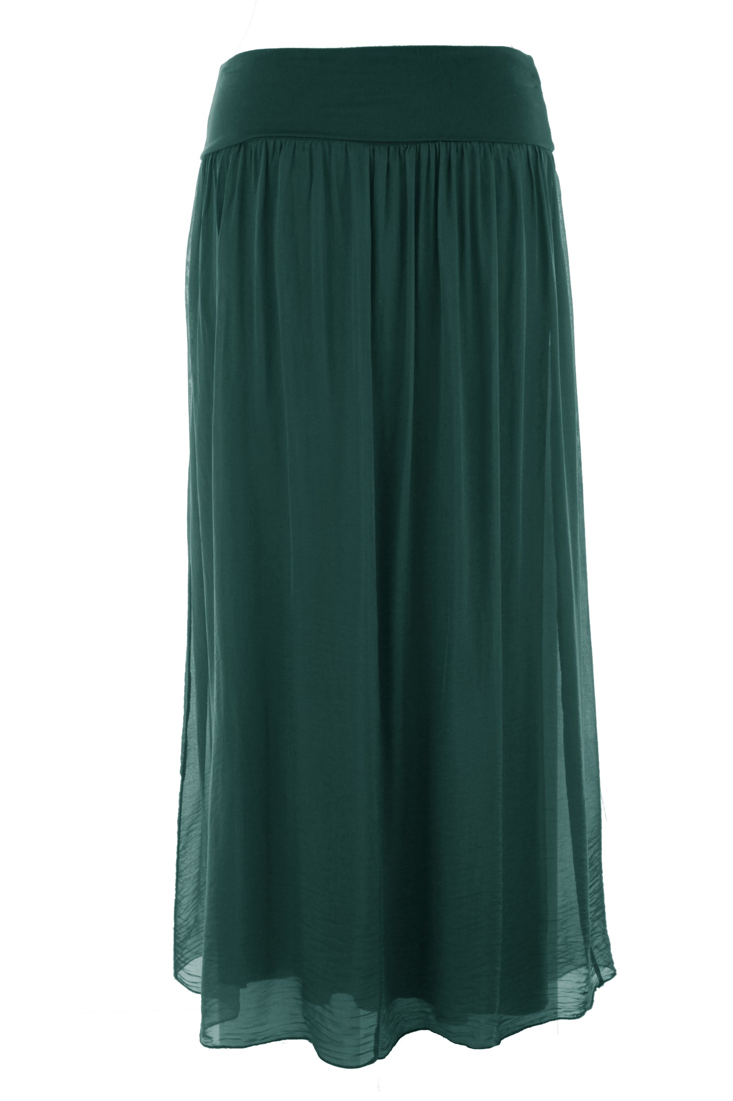 Silk Midi Skirt
