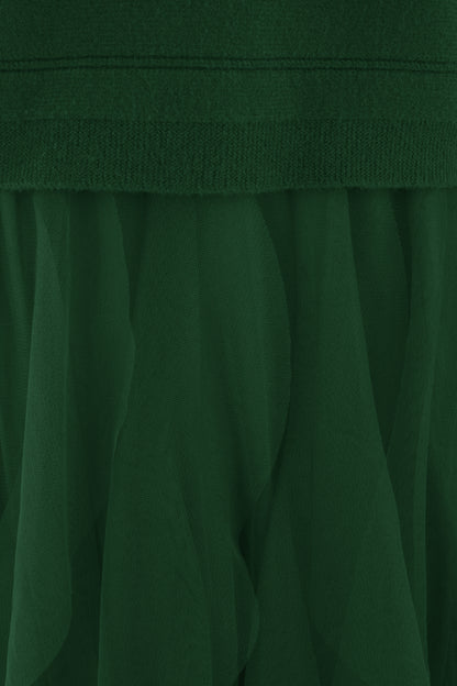 2 Piece Knit Jumper Ruffle Dress