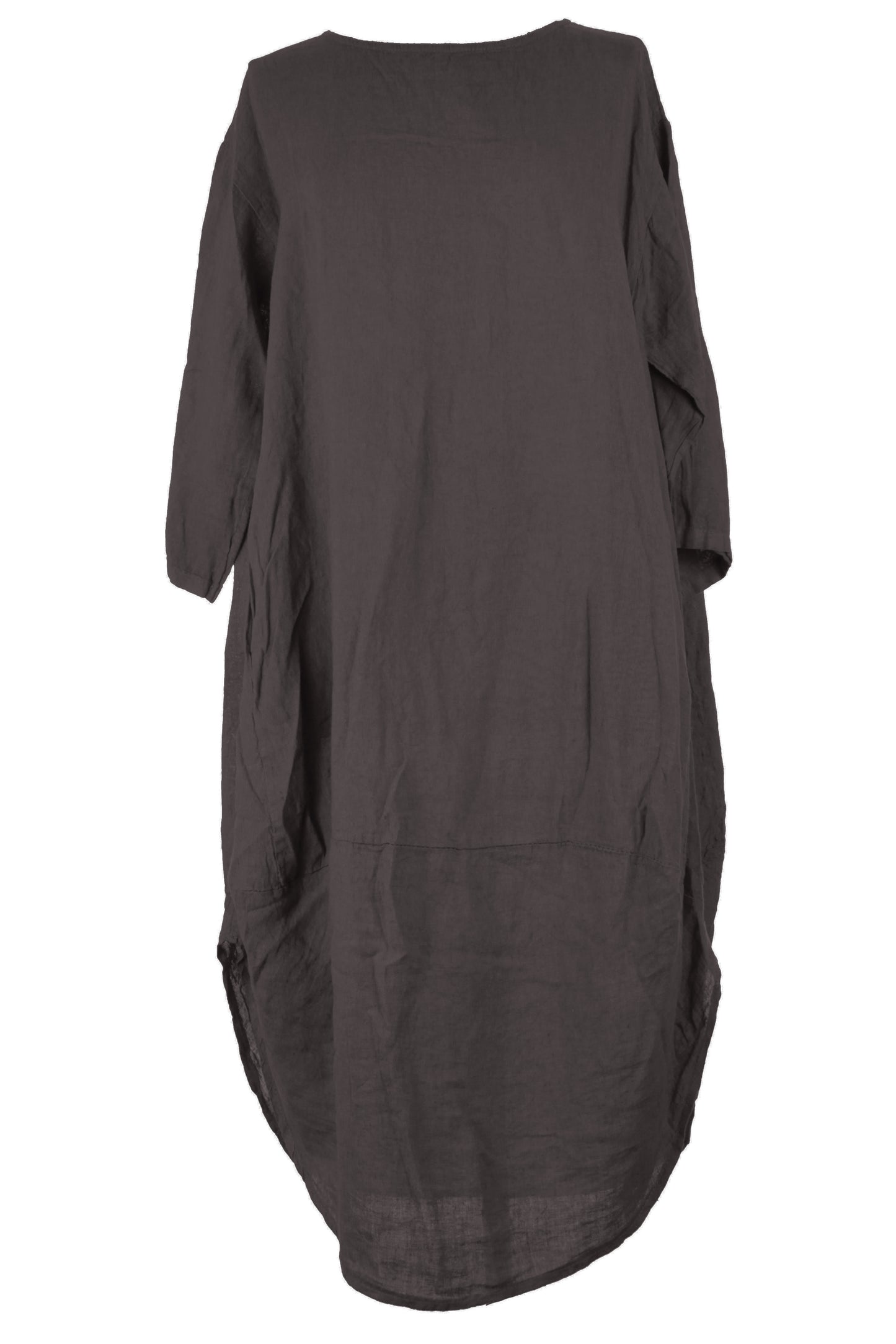 2 Pocket Cocoon Linen Midi
