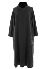 Load image into Gallery viewer, Cowl Neck Side Slit Corduroy Midi
