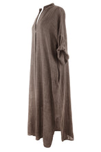 Load image into Gallery viewer, V Neck 2 Pocket Cotton Midi
