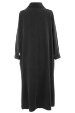Load image into Gallery viewer, Cowl Neck Side Slit Corduroy Midi

