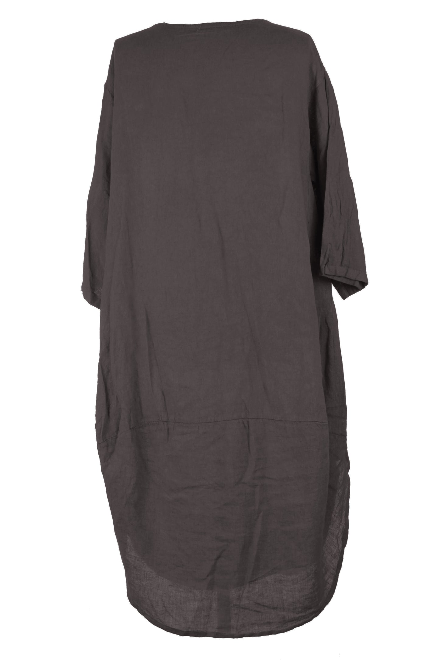 2 Pocket Cocoon Linen Midi