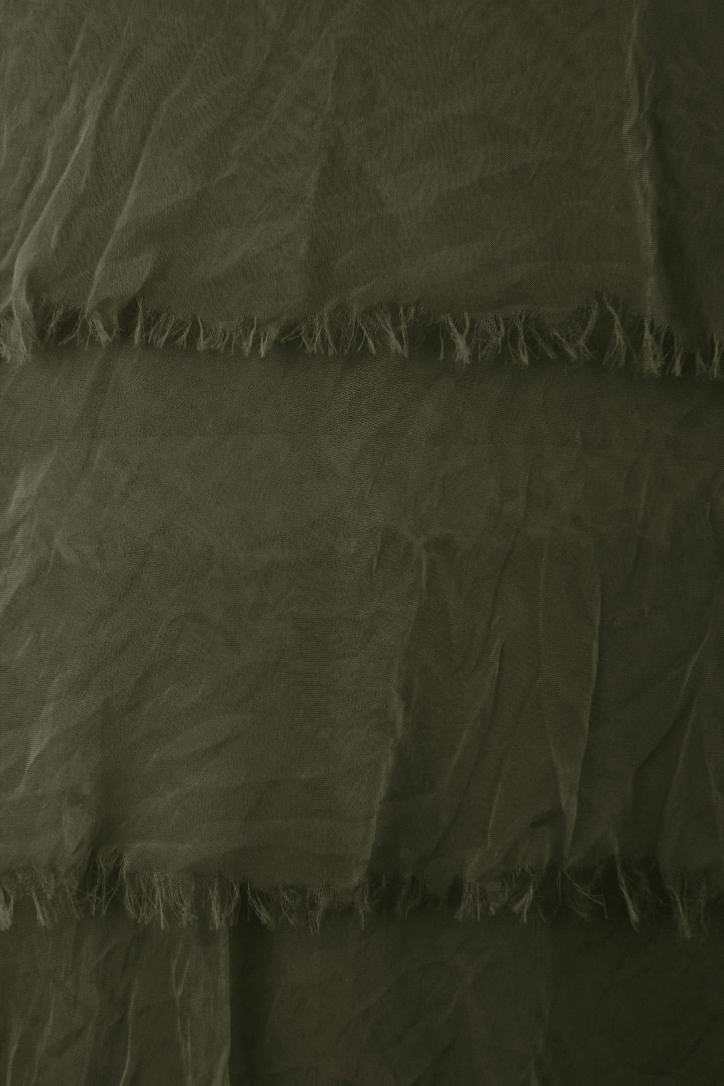 Sleeveless Frayed Detail Silk Midi