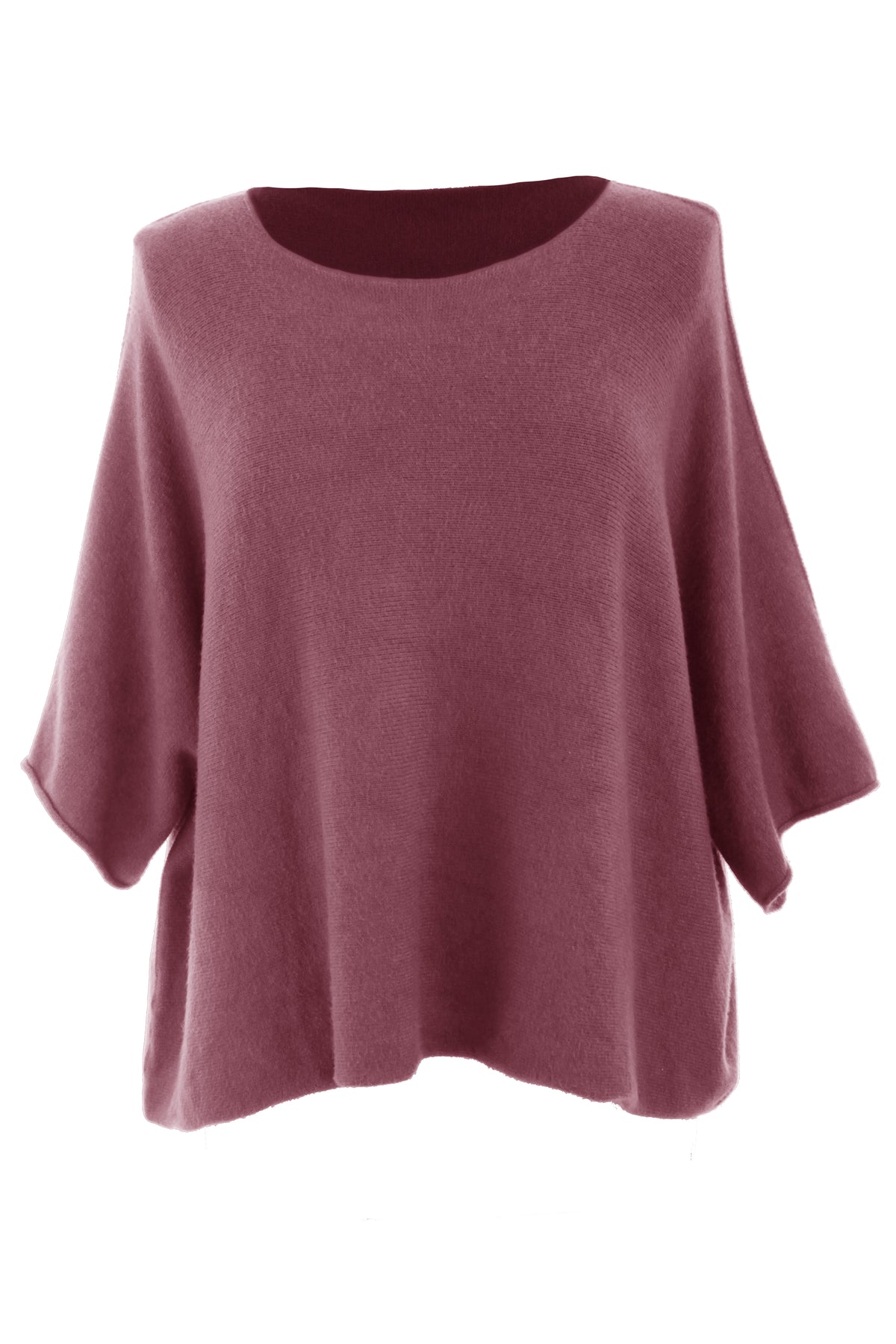 Batwing Short Sleeve Soft Knit Jumper