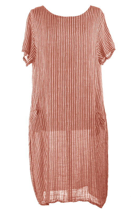 2 Pocket Stripe Dress