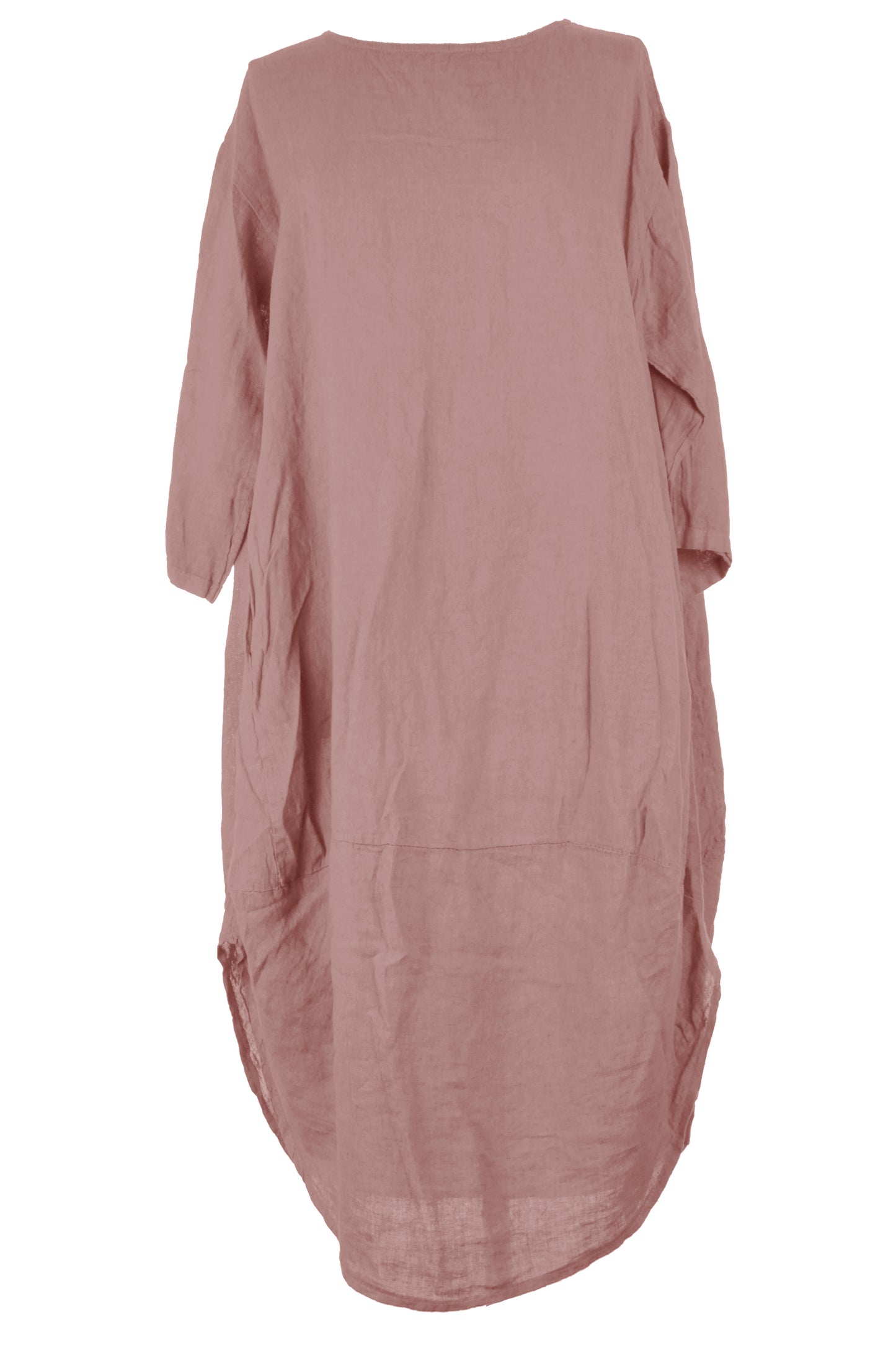 2 Pocket Cocoon Linen Midi