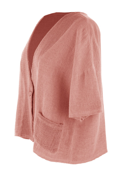 Mesh Detail Teabag Jacket