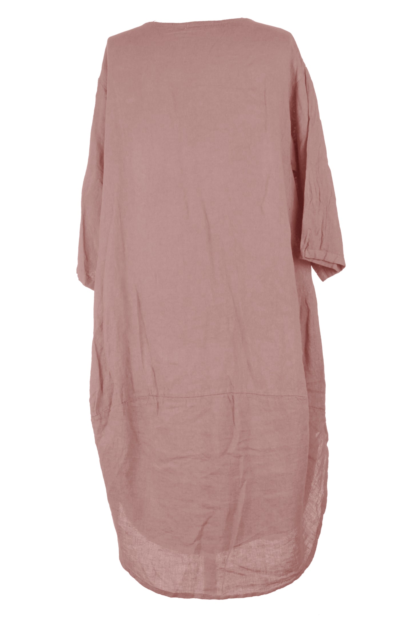 2 Pocket Cocoon Linen Midi
