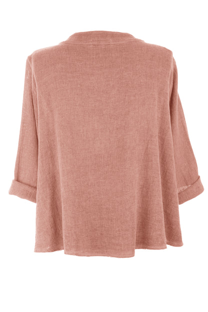 Drape Detail Teabag Shirt