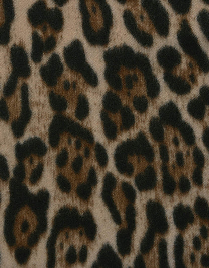 Leopard Print Brushed Scarf