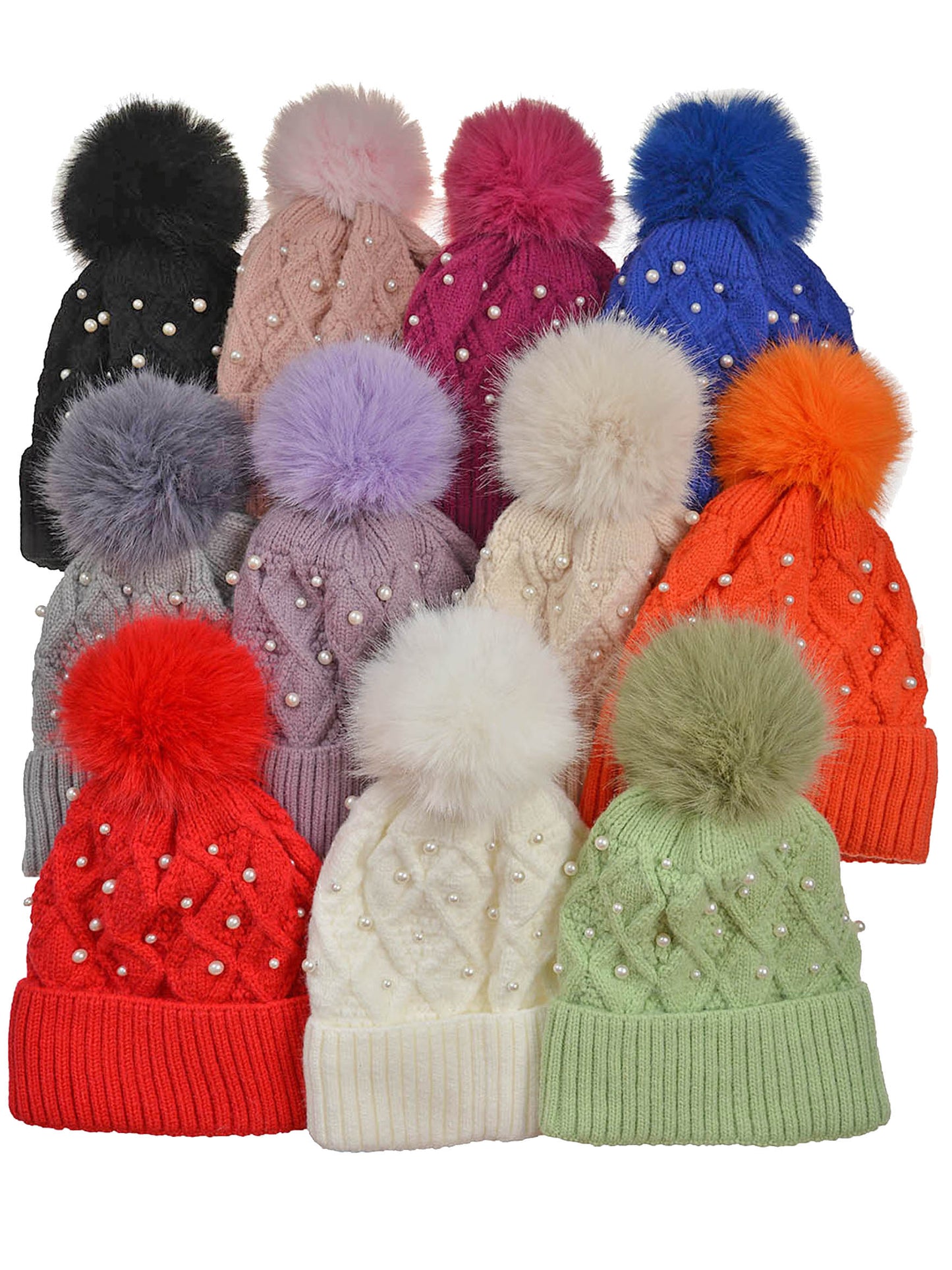 Pearl Cashmere Knit Hat