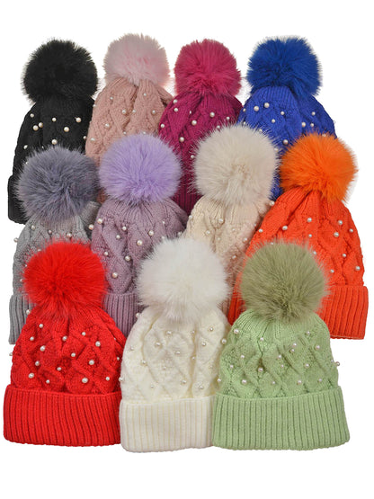 Pearl Cashmere Knit Hat