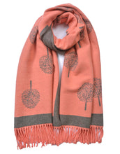 Load image into Gallery viewer, Tree Of Life Tassel Cashmere Scarf
