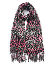 Load image into Gallery viewer, Leopard Print Cashmere Scarf
