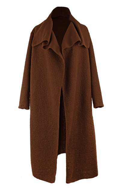 Plain Boucle Coat