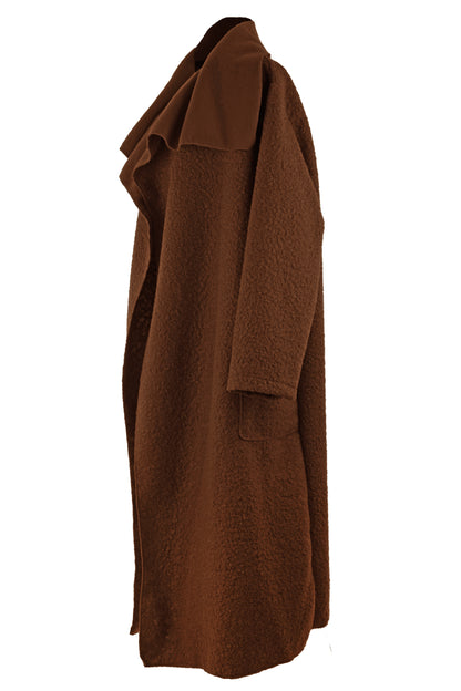 Plain Boucle Coat