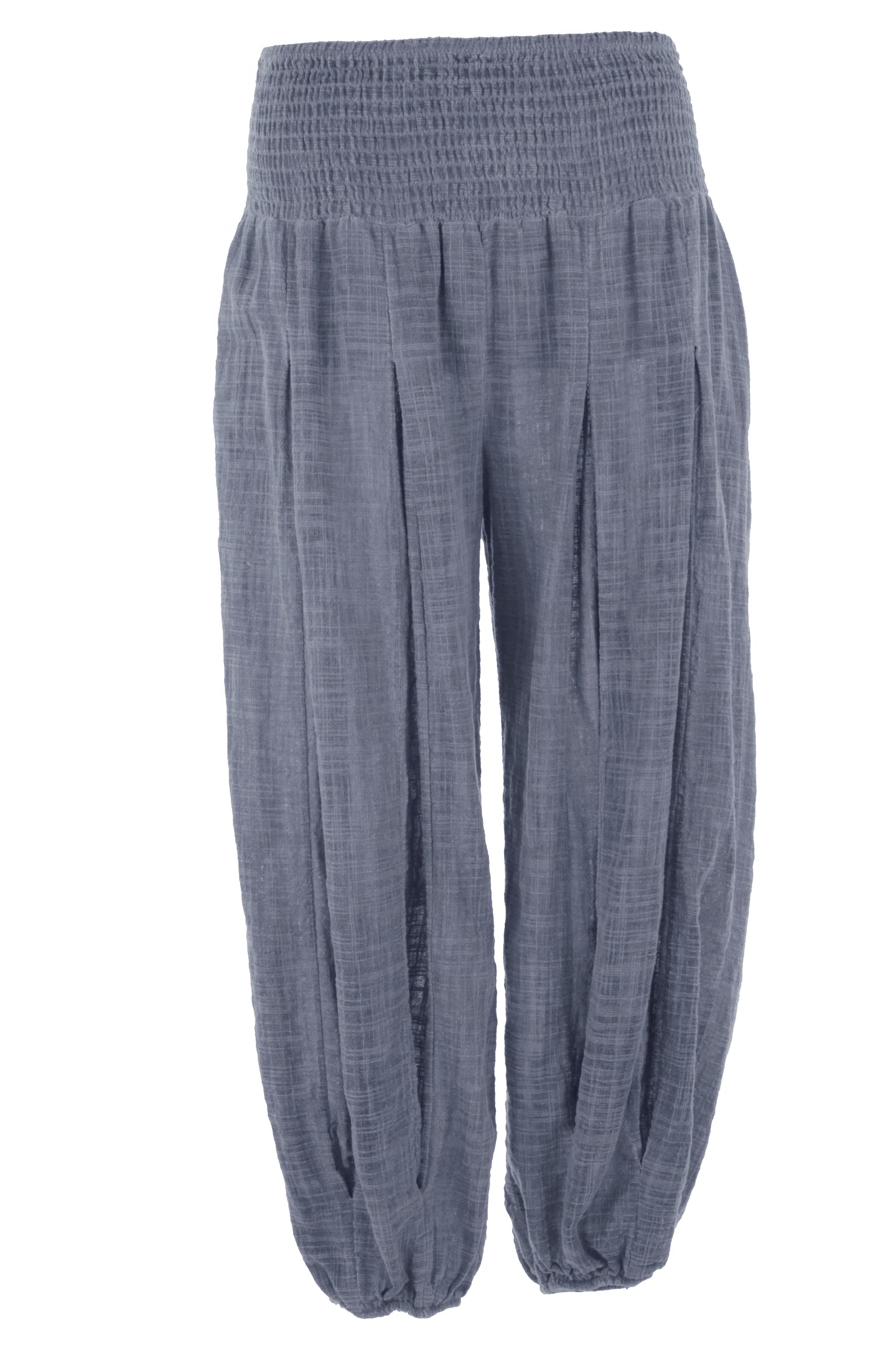 Elasticated Waist Washed Cotton Trouser
