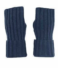 Load image into Gallery viewer, Fingerless Ribbed Knit Cashmere Gloves
