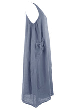 Load image into Gallery viewer, Sleeveless Pocket Washed Linen Dress
