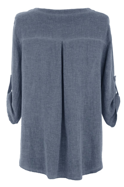 3 Button Detail Teabag Top