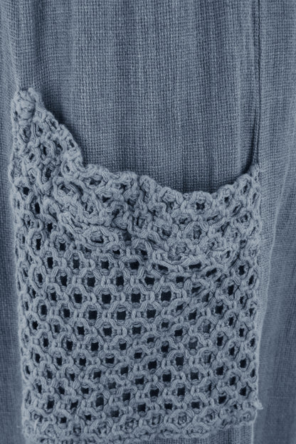 2 Crochet Pocket Barrel Leg Teabag Trouser