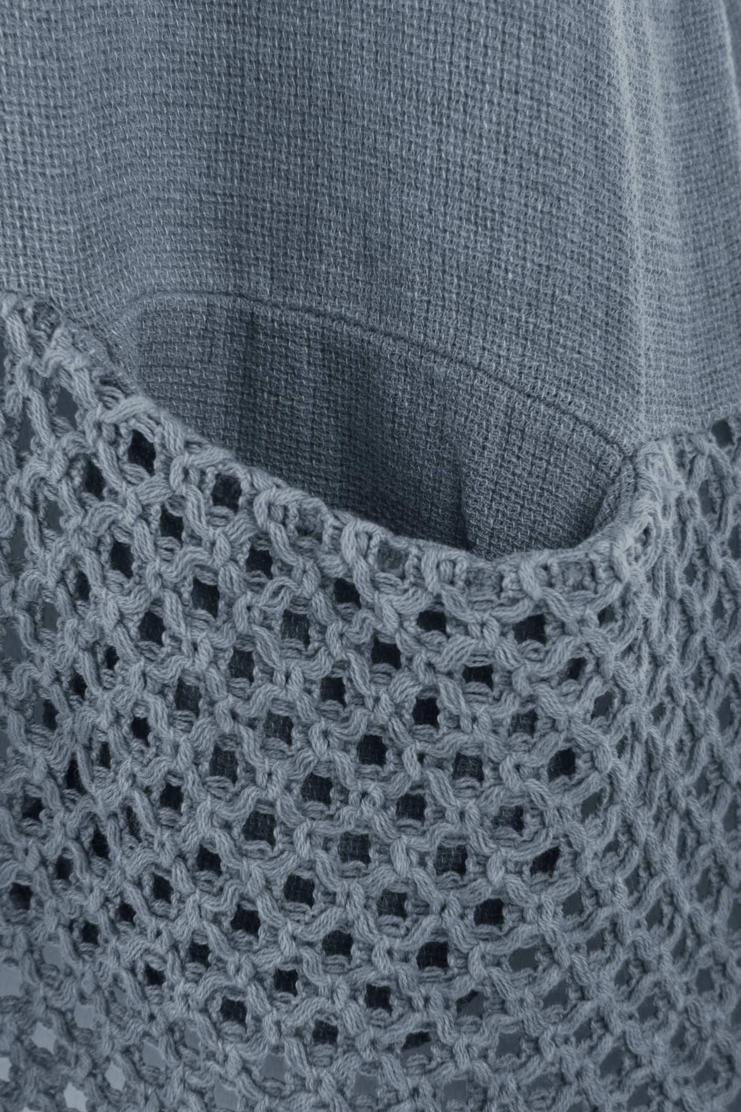 2 Pocket Crochet Detail Teabag Top