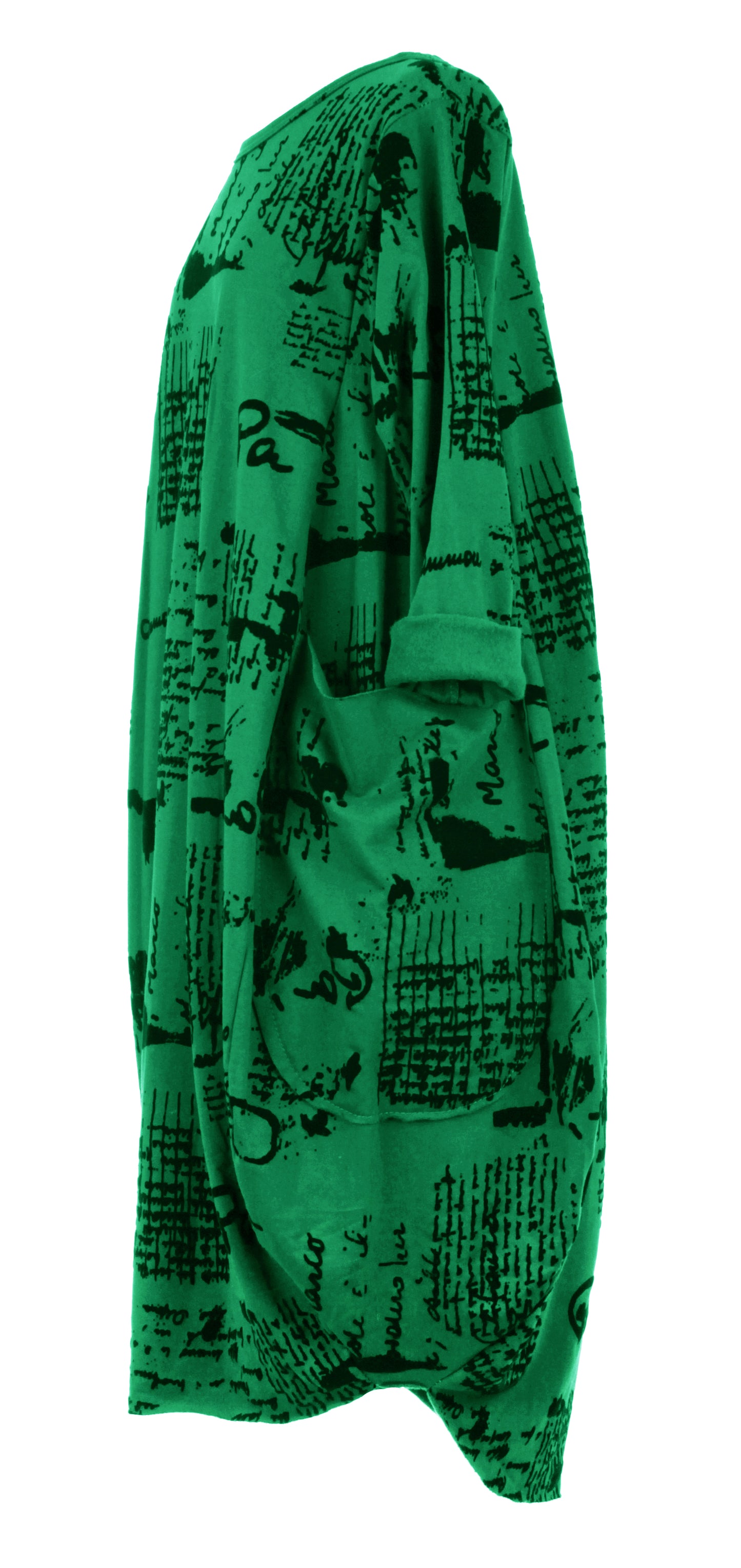 Flocking Script Midi Dress