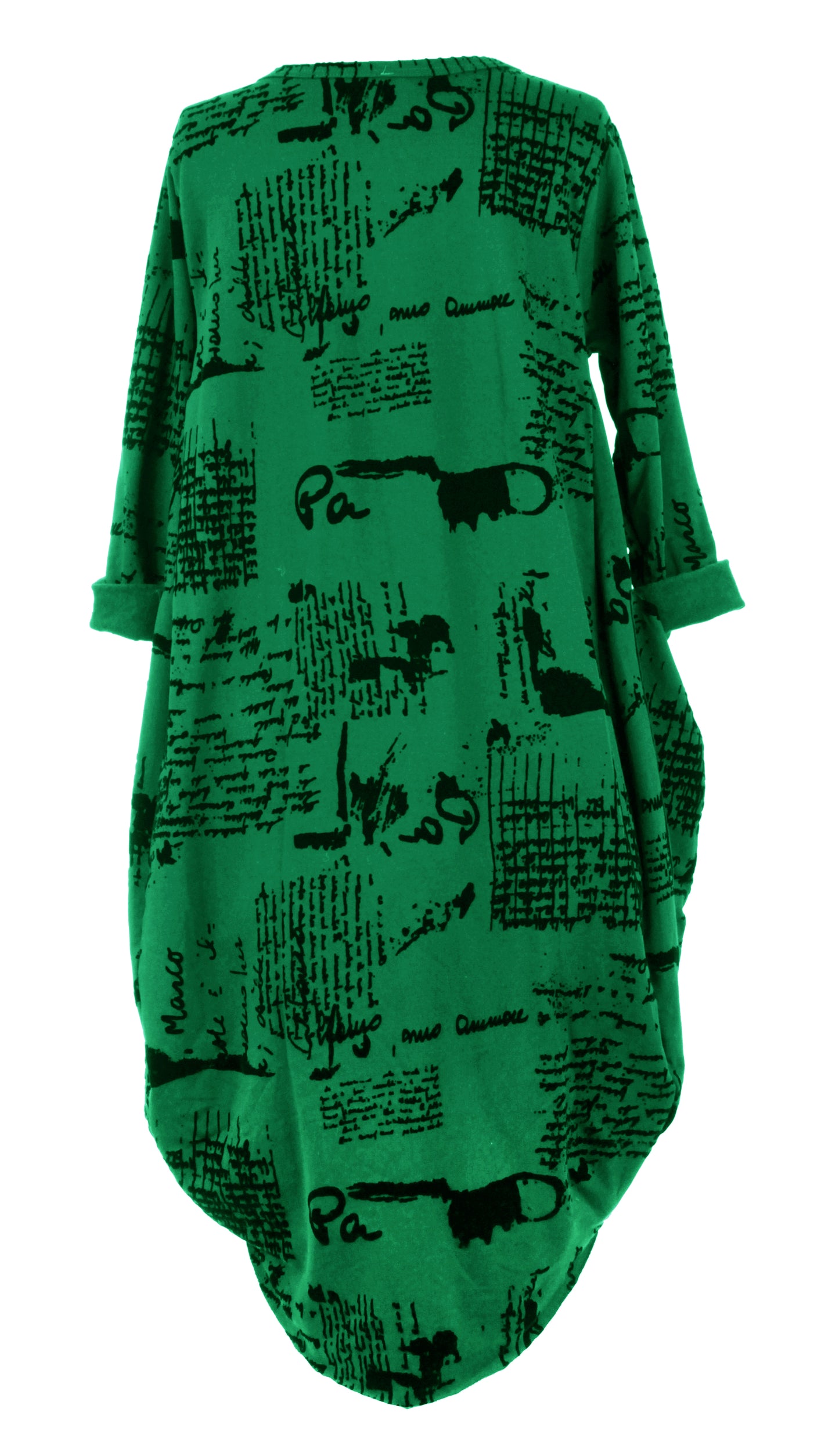 Flocking Script Midi Dress