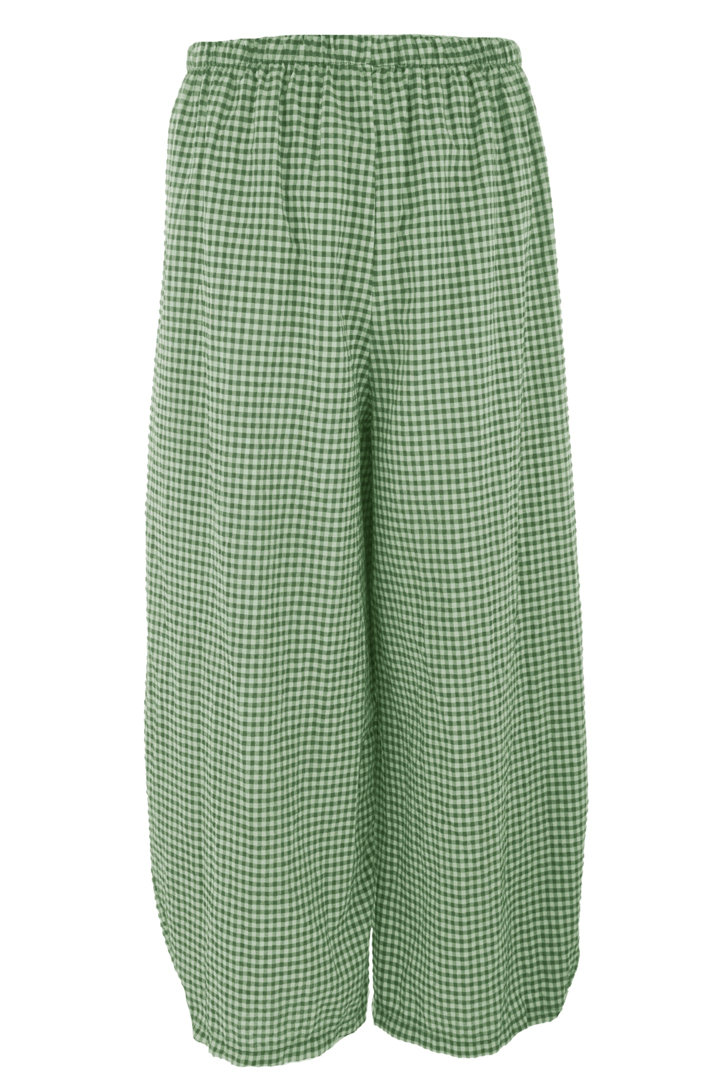 Barrel Leg Gingham Trouser