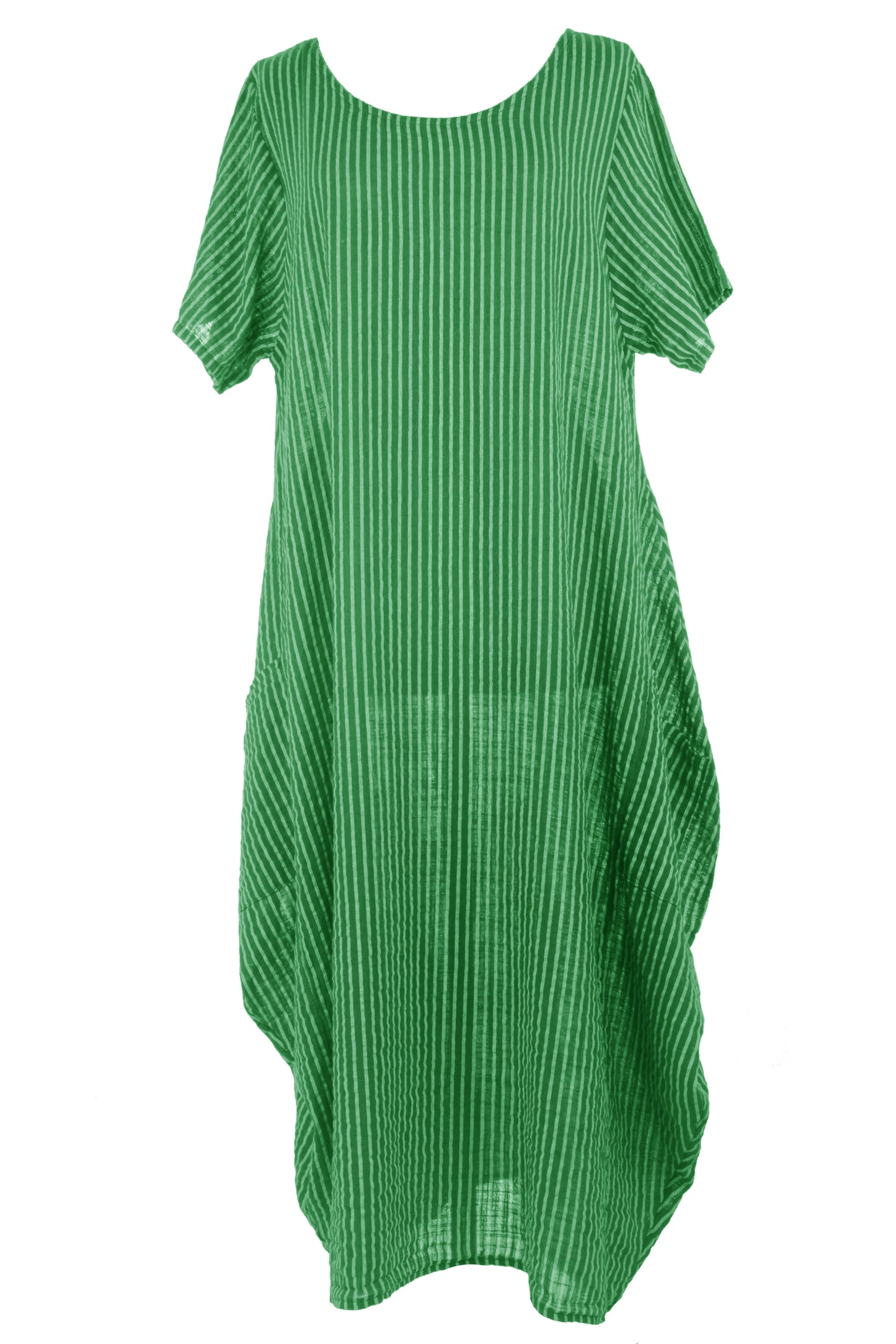 Stripe 2 Pocket Tulip Midi