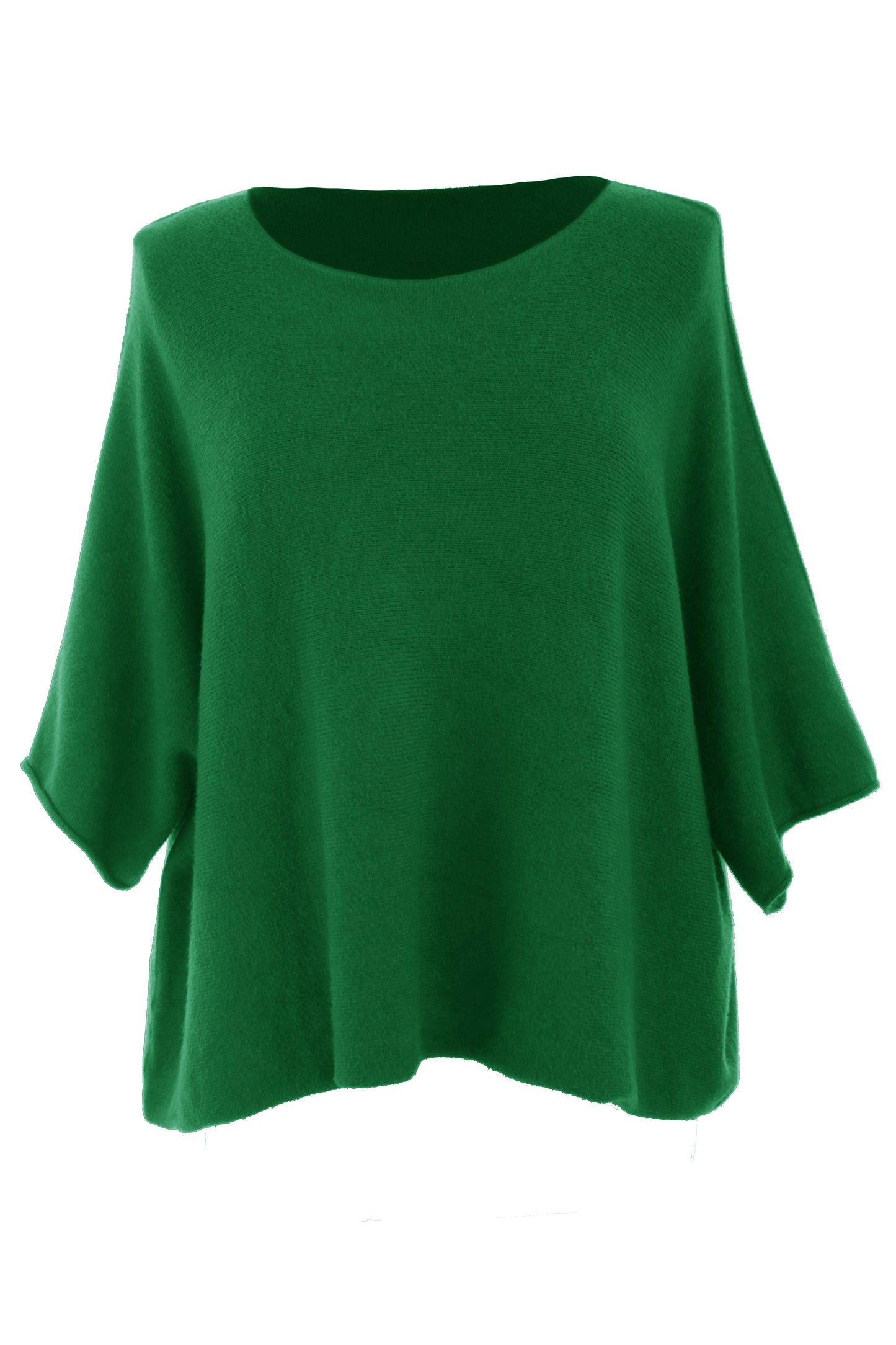 Batwing Short Sleeve Soft Knit Jumper